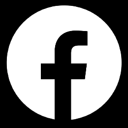 Facebook logo in redirection link to facebook page